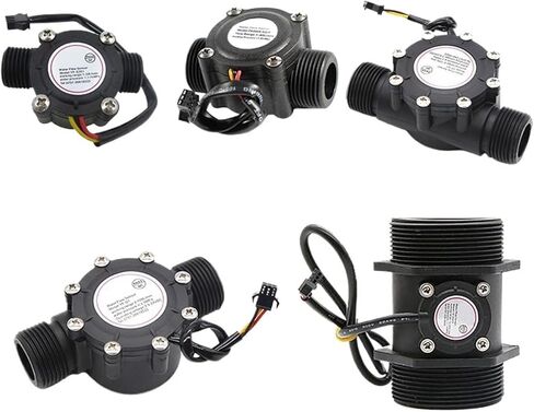 1PCS مستشعر تدفق الماء DC3.5-24V NYLON SILDMETER NPN Hall Flow Sensor Water 1.75MPa 1/2 "3/4" 1 "2" مفتاح مستشعر تدفق السوائل (2 ") in Saudi Arabia