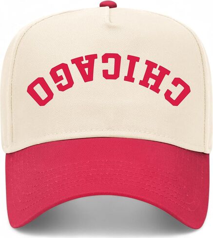 Chicago Upside Down Reversed Vintage Trucker Hat | Premium Snapback Baseball Hat for Men & Women in Saudi Arabia