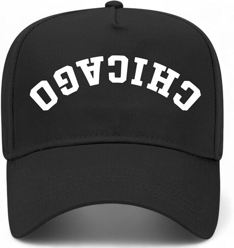 شيكاغو رأسا على عكس القبعة عكس الشاحنة عتيقة | قبعة البيسبول Snapback Premium للرجال والنساء in Kuwait