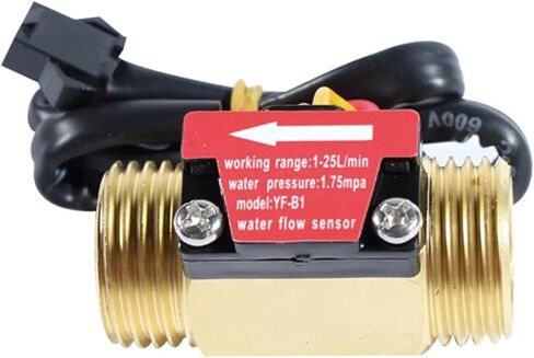 1PCS DC3.5-24V مستشعر تدفق المياه المستشعر النحاس النحاس سائل مقياس تدفق السوائل مفتاح مستشعر 1.75MPa 1/2 "3/4" 1 "2" NPN Hall Flow Sensor Water (1 ") in Kuwait