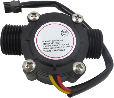 1PCS مستشعر تدفق الماء DC3.5-24V NYLON SILDMERMET NPN HALL SESSOR SENSOR 1.75MPA 1/2 "3/4" 1 "2" مفتاح مستشعر تدفق السوائل (3/4 ") in Kuwait