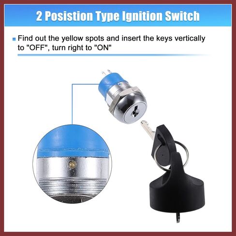 1SET INGITION STARTER ON OFF SWEST LOCK W/ 4 KEYS MOBILITY SCOOTER KEY SWITCH 3-4 WHEELS CARRAY in Saudi Arabia