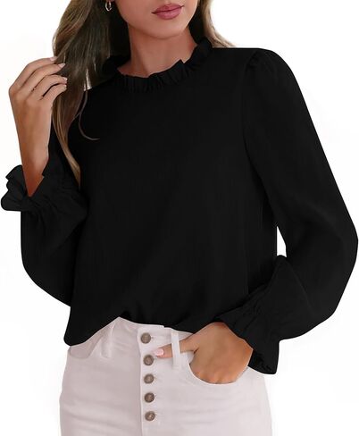 CFLONGE LOME LONGLE TUME Long Sleeve Tops للنساء العصرية 2025 FALL FASHING TURTS TUNIC OUT TOPS in Kuwait