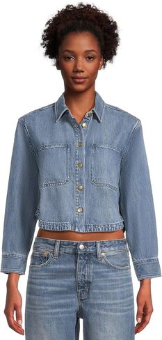 Madewell للنساء القميص القميص طويل الأكمام في Maspeth Wash in Saudi Arabia