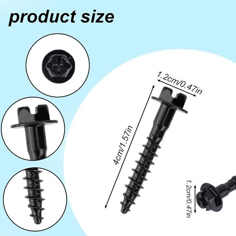 5pcs BAS01003 Air Box Screws, Carbon Steel Air Filter Housing Retaining Bolts Screws Accessories Replace Part Number 6509605AA, 11549031 Compatible with Pacifica Ram and More in Saudi Arabia