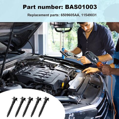 5pcs BAS01003 Air Box Screws, Carbon Steel Air Filter Housing Retaining Bolts Screws Accessories Replace Part Number 6509605AA, 11549031 Compatible with Pacifica Ram and More in Saudi Arabia