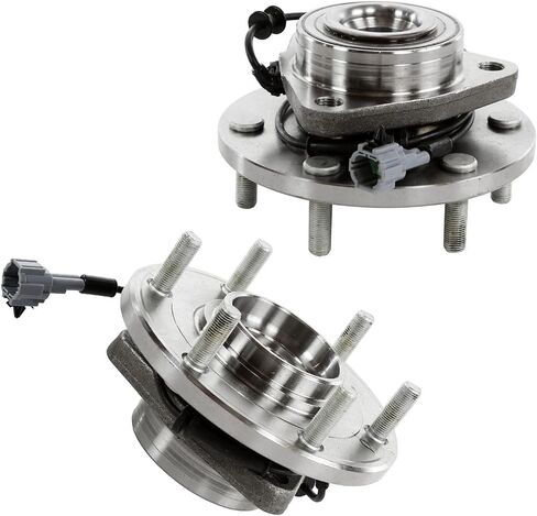 Detroit Axle-5.6L محمل العجلات الأمامية محاور لـ 08-12 Nissan Titan Armada 08-10 Infiniti QX56 ، 2008 2009 2010 2012 ، 2 ، محمل العجلات واستبدال مجموعة المحاور in Saudi Arabia