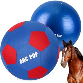 Herding Ball for Horse Horse Ball & Ball Cover 40" Ball for Horses Large for Play Herding Ball Herding Ball Horse Toys for Horse (Red & Black)
