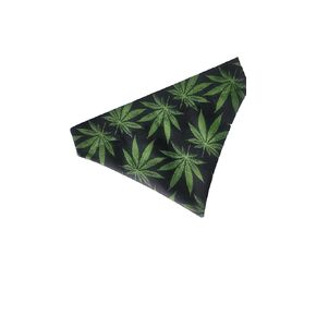 420 on Black Over the Collar Dog Bandana That Slips onto Their Existing Collar Size (Medium)