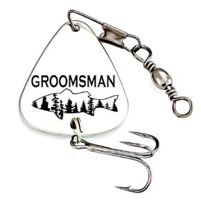 Groomsman Fishing Lure Wedding Party Gift Idea For My Groomsman Wedding Party Gift For Friend Groomsman FBA-WEDDING-LURE (|Groomsman|)