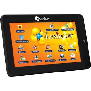 Lexibook First Android Child Educational Tablet, General Knowledge Games, Included Library, USB, TF Card & Aux-In Connection - MFC150GB, Black