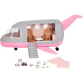 Lori – Airplane for Mini Dolls – Jet & Accessories for 6-inch Dolls – Working Lights & Sounds – Chess Game & Play Food – 3 Years + – Luxury Jet