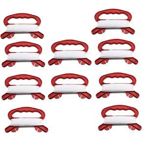 Pack of 10 Mini Small Kite Reel Winder Grip Line Board Red with 30m String for Beginner Fly Tiny Kites