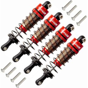1/10 70mm RC Oil filled Shock Absorbers kit for Tamiya CC01 WR-02 Axial SCX10 D90 HPI HSP 1/10 Crawler Car Buggy Car Upgrades Replace Parts (Blue)