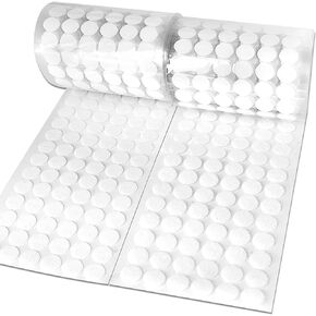 Self Adhesive Dots,0.39",0.59",0.78",0.98" Diameter Strong Sticky Round Nylon Dots, Hook and Loop Dots with Adhesive,for Classroom, Office, Home