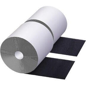 4.4 Inch x 21.3Feet Hook and Loop Tape Strips with Adhesive, Nylon Heavy Duty Hook and Loop Tape Strips, Multifunctional Anti Slip Adhesive Strips for Home and Office, Keep Couch Cushions from Sliding