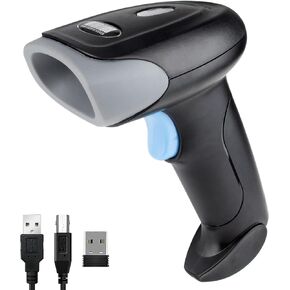 ماسح الباركود 2D QR 1D قارئ باركود ليزر محمول باليد 3 في 1 مع بلوتوث و2.4 جيجا لاسلكي وسلك USB يعمل مع iPad، وهواتف Android، وiPhone، والكمبيوتر المحمول-U26 in Kuwait