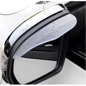 2 PCS Car Mirror Rain Visor Guard, Carbon Fiber Side Mirror Rain Visor Eyebrow, Waterproof Side Rear View Mirror Protecter, Universal Exterior Accessories Fits Most Vehicles (Carbon Fiber 1)