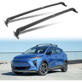 220 LBS Roof Rack Cross Bars Fit for Chevy Chevrolet Bolt-EUV Bolt EUV 2022 2023 (Not Block The Sunroof) Black Crossbars Luggage Carrier Bars