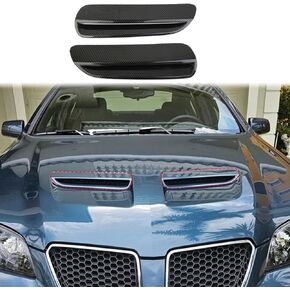 Korlot Carbon Fiber Style Engine Hood Air Outlet Vent Moulding Cover Trim for Pontiac G8