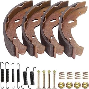 Golf Cart Brake Shoes,Brake Pads and Bendex Drum Brake Spring Kit for Yamaha 1993-Up G14, G16, G19-G22 and 1996-Up TXT/ST350/Workhorse/Medalist 1997 UP OEM 27943G01 27945G01 70794G01 70795G01