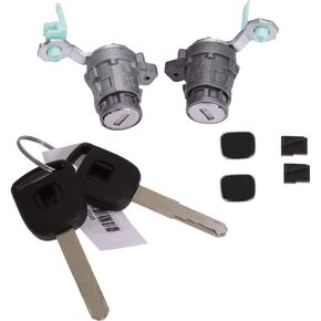 Door Lock Cylinder Front Set Kit with Keys Left Right Driver Side Passenger Side 72145S73003 72146S73003 Replacement for Honda #S2000 2000-2009,#Accord 1998-2002,#Civic 2001-2005,#Odyssey 1999-2004