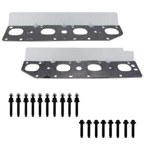 مجموعة أدوات حشية مشعب العادم 57073 مع مسامير ومسامير متوافقة مع محركات 5.7 لتر V8 2009-2020 دودج رام 1500 2500 3500 جيب تشارجر جراند شيروكي (يسار كامل + يمين) in Kuwait