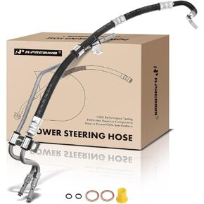 A-Premium Power Steering Pressure & Return Hoses Line Assembly Compatible with Toyota Camry 2002-2009, Solara 2004-2008, 2.4L Gas, Pump to Rack/Gear to Reservoir/Cooler