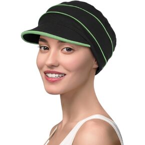 Chemo Headwear Hair Loss Caps for Women Cancer,Womens Newsboy Hats