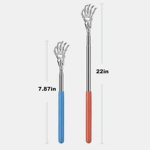 2 Pcs Cat Telescopic Teaser Wand Retractable Scratch Comb Tickle Scratcher Handy Interactive Play Toy for Cats Dogs (Random Color) in Saudi Arabia