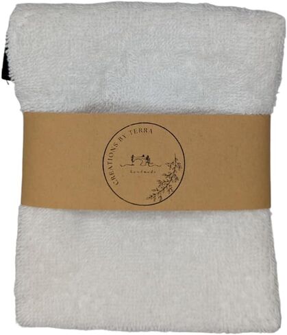 Terry Cloth Soap Holder, Soapie, Soap On A Rope, Soap Cloth, Makeup Remover Cloth, Reusable (2 Pack) (Orange) in Kuwait