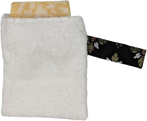 Terry Cloth Soap Holder, Soapie, Soap On A Rope, Soap Cloth, Makeup Remover Cloth, Reusable (2 Pack) (Orange) in Kuwait