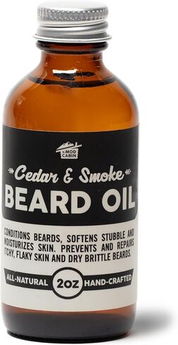 زيت اللحية من خشب الأرز والدخان - طبيعي بالكامل، مصنوع يدويًا في الولايات المتحدة الأمريكية in Kuwait