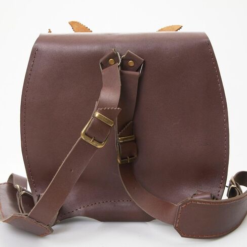 Leather Dragon Messenger Backpack, Leather Goth Backpack for Dragon, Leather Dragon Bag for Renaissance Fair Cosplay Costume, Medieval Age Leather Satchel, Halloween Purse in Saudi Arabia