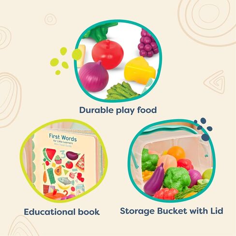 B. toys – Play Kitchen Accessories – Cookware, Dishes, Utensils – 33-Piece Play Set for Kids – Pretend Play Toys – 3 Years + – Mini Chef Kitchen Set in Saudi Arabia