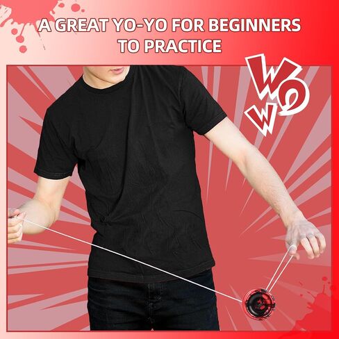 Responsive Yoyo for Kids,Aluminum Alloy Metal Yoyo Ball for Beginners and Professional Players+Yoyo Bag+ 5 Yoyo Strings in Saudi Arabia