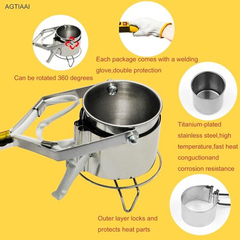 وعاء ذوبان الرصاص لمجموعة قوالب الصيد، بوتقات لصهر المعادن، 110 فولت/500 وات، قوالب الرصاص لوعاء ذوبان القصدير بيوتر لأوزان الصيد، قلادة معدنية مع نطاق درجة حرارة 100-450 درجة مئوية (أخضر) in Kuwait