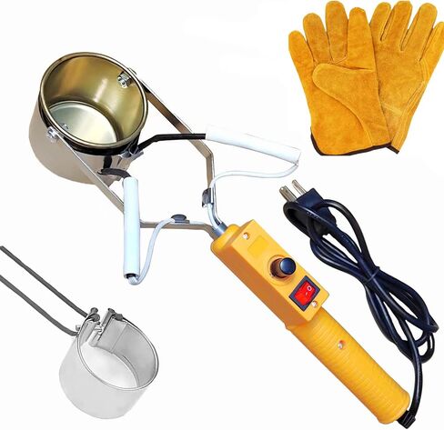 وعاء صهر الرصاص المحمول لقوالب وزن الصيد، 110 فولت/350 وات وعاء صهر القصدير الكهربائي مع نطاق درجة الحرارة 100-450 درجة مئوية in Kuwait