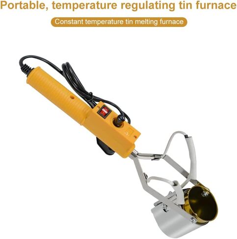 وعاء صهر الرصاص المحمول لقوالب وزن الصيد، 110 فولت/350 وات وعاء صهر القصدير الكهربائي مع نطاق درجة الحرارة 100-450 درجة مئوية in Kuwait
