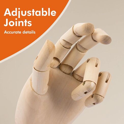 Falling in Art 12Inch Drawing Mannequin, Wooden Human Model for Art Creation, Natural in Saudi Arabia