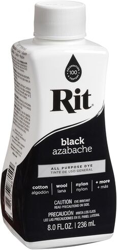 صبغة سائلة لجميع الأغراض من ريت داي 88150، أسود، 8 أونصة سائلة in Kuwait