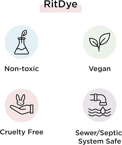 صبغة سائلة لجميع الأغراض من ريت داي 88150، أسود، 8 أونصة سائلة in Kuwait