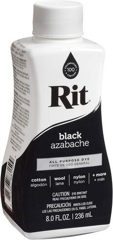 صبغة سائلة لجميع الأغراض من ريت داي 88150، أسود، 8 أونصة سائلة in Kuwait