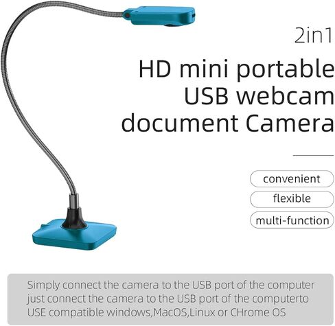 (L503AF) كاميرا المستندات (أزرق) - أداة عرض مرئية متعددة الاستخدامات في الفصل الدراسي للمعلمين والطلاب in Kuwait