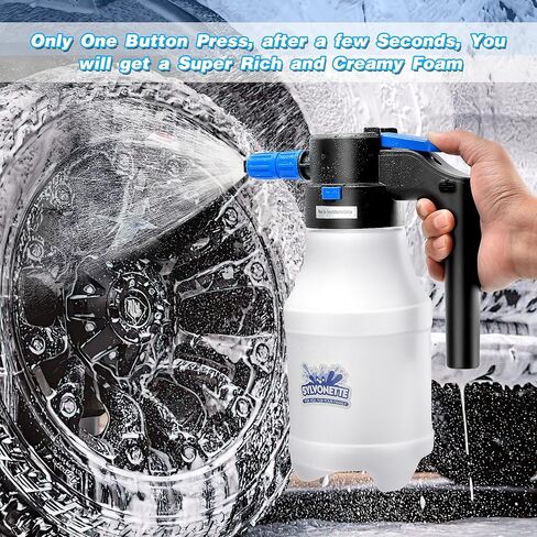 سيارة كهربائية رغوة البخاخ 1.5L يده رغوة بطارية قابلة للشحن تعمل بالطاقة رغوة مدفع لغسل سيارة سيارة بخاخ لاسلكي in Kuwait