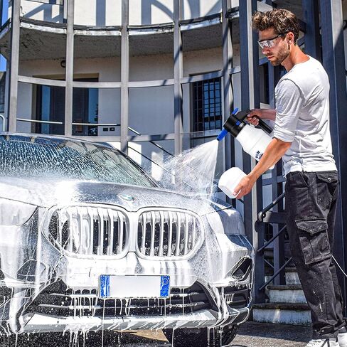 سيارة كهربائية رغوة البخاخ 1.5L يده رغوة بطارية قابلة للشحن تعمل بالطاقة رغوة مدفع لغسل سيارة سيارة بخاخ لاسلكي in Kuwait