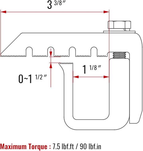 AA-Racks P-AC-10 مشابك تثبيت من الألومنيوم غطاء الشاحنة العلوي لشاحنات Ford Super Duty F-250 F-350، مجموعة من 6 - أسود in Kuwait