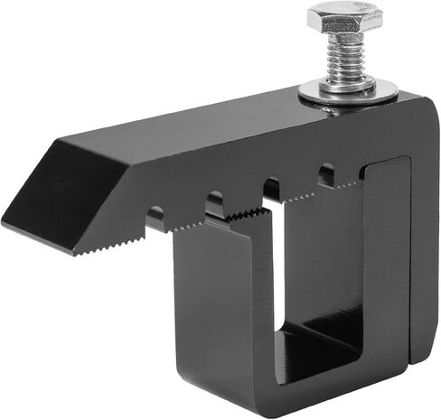 AA-Racks P-AC-10 مشابك تثبيت من الألومنيوم غطاء الشاحنة العلوي لشاحنات Ford Super Duty F-250 F-350، مجموعة من 6 - أسود in Kuwait