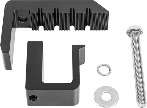 AA-Racks P-AC-10 مشابك تثبيت من الألومنيوم غطاء الشاحنة العلوي لشاحنات Ford Super Duty F-250 F-350، مجموعة من 6 - أسود in Kuwait