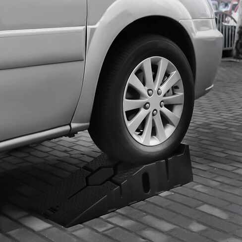 M-AUTO Vehicle Ramp Set of 2 Universal Drive-On 2-Stage Incline Ramps, 2.5 Ton (5000 lb) Lifting Capacity, Nestable & Portable Auto Service Ramp in Saudi Arabia